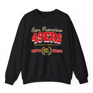 Vintage San Francisco 49ers Football Crewneck Sweatshirt, Retro NFL Shirt Tee